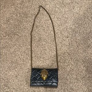 Kurt Geiger Black Quilted Chain Shoulder Bag